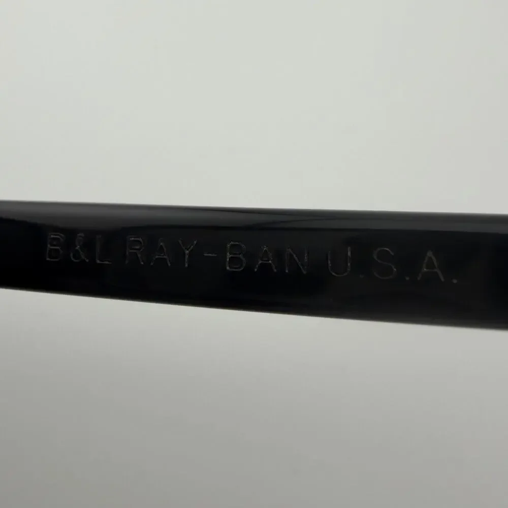 Vintage B&L Ray-Ban Vagabond Olympic Sunglasses Black USA Mirrored Lens Rare